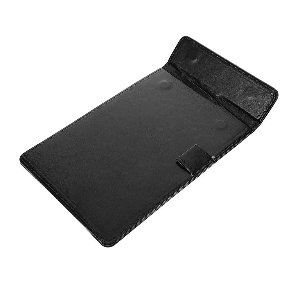 

15x25cm Menu Clipboard Sturdy PU Material Portable Writing Board for Food Service Order Organizer Receipt Clip