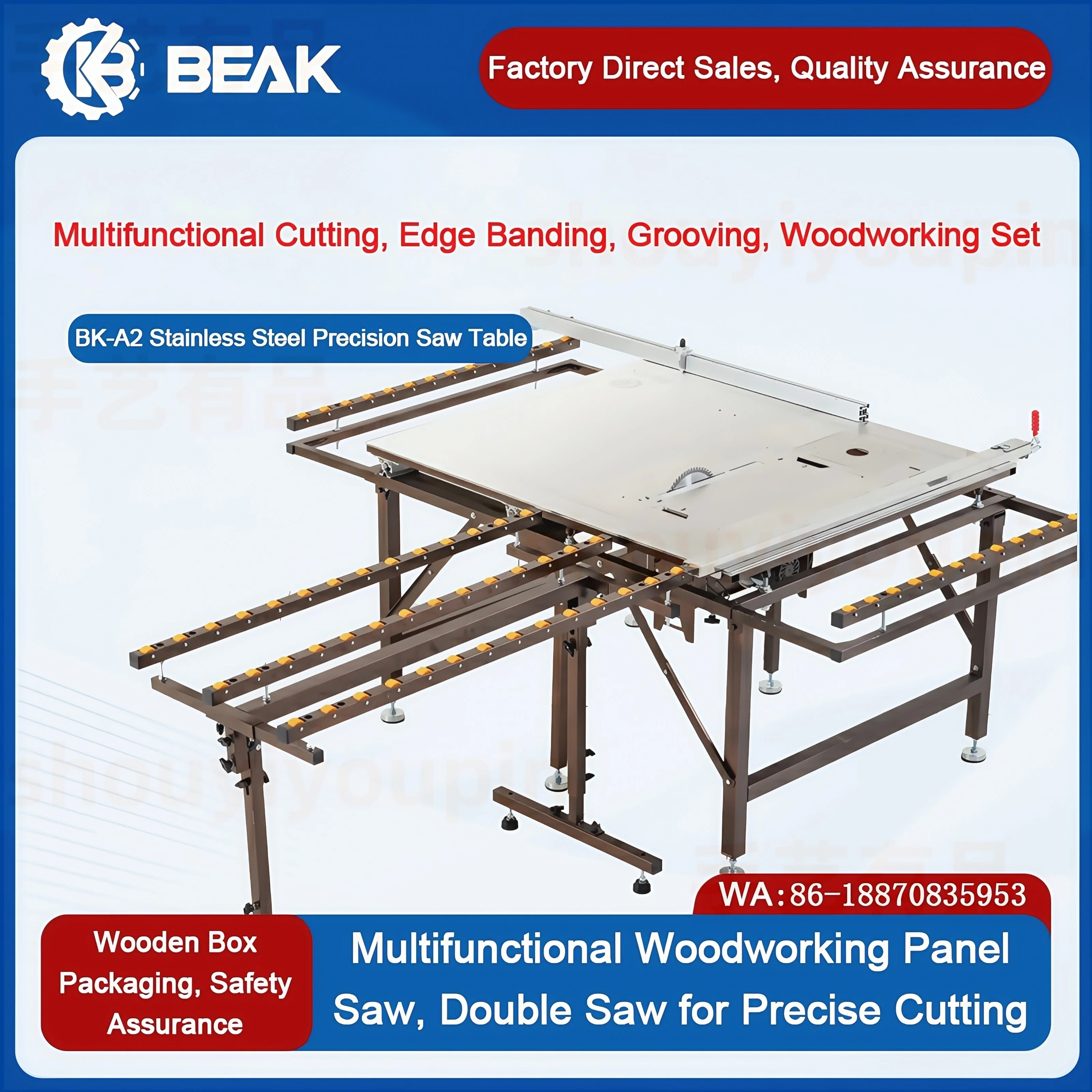 

Multifunctional Folding Woodworking Saw Table Woodworking Special Workbench Precision Sliding Table Saw Dust-free Workbench