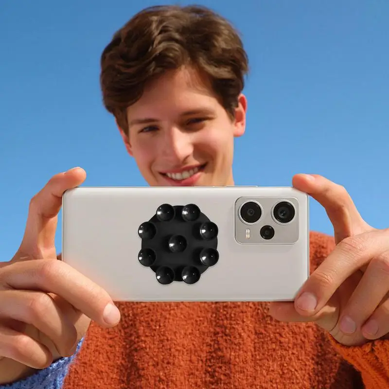 Phone Suction Grip Non Slip Suction Phone Case Adhesive Mount Silicone Phone Case Self-Adhesive Support With Strong Grip