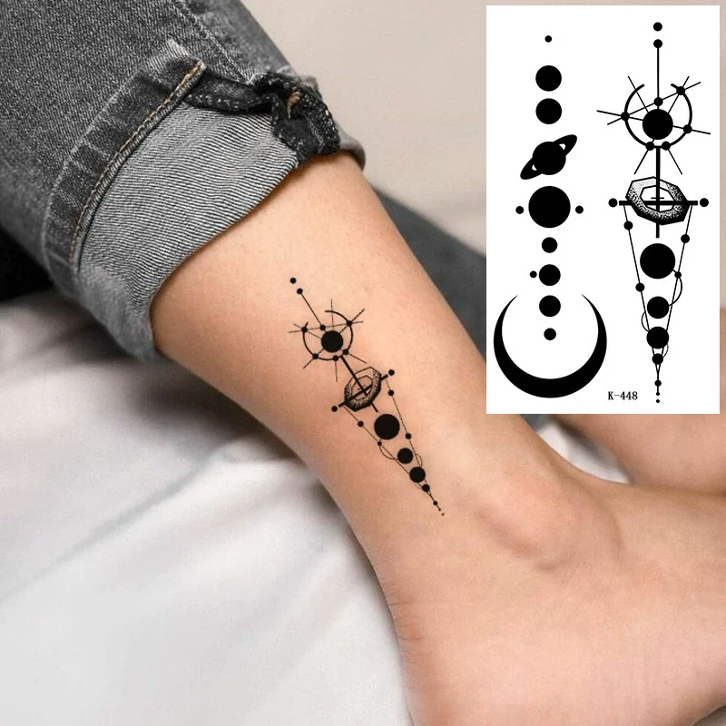 헤나 손가락 문신(18) 임시 문신, 15일까지 지속되는 신기술 매직 방수 반영구적 스티커.