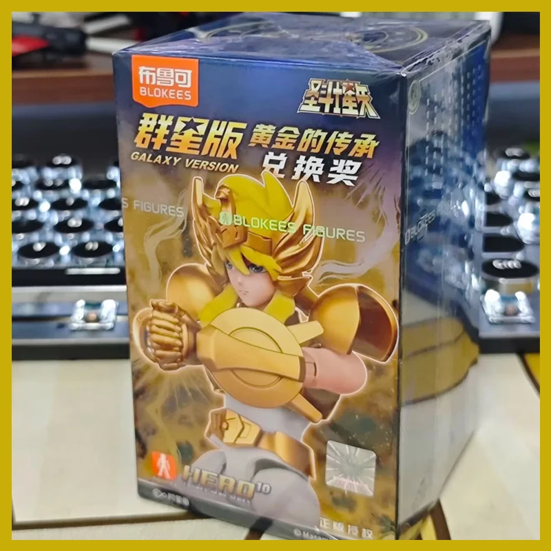 

Saint Seiya Galaxy Version 2, Hot Blokees, Золотая версия Cygnus Hyoga, фигурки героев, аниме-фигурки, игрушки, подарок на Хэллоуин и Рождество