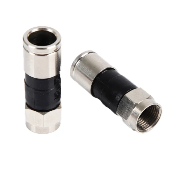 

Catv Adapter 1P F Type Connector RG11 RG58 RG59 RG6 Coaxial Cable Compression Connector
