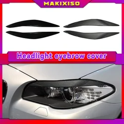 Carbon Fiber Headlights Eyebrows Eyelids For BMW 5 Series F10 F11 2011-2014 Front Headlamp Eyebrows Trim Cover Accessories