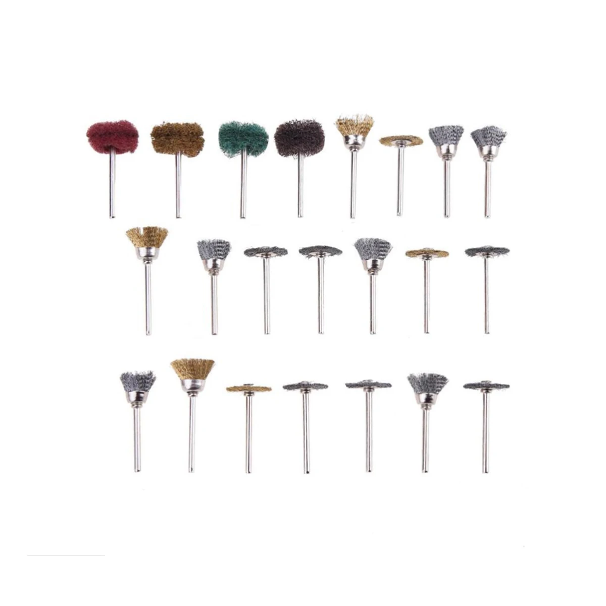 Kit d'accessoires pour outils rotatifs en métal, 340 pièces, pour meulage, polissage, 20x14x4cm, accessoires électriques, Jade, céramique, verre, bois, acier