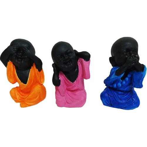 Mimosa Never Seen Heard Of Don 'T Know 3'lü Buddha Gift Trinket