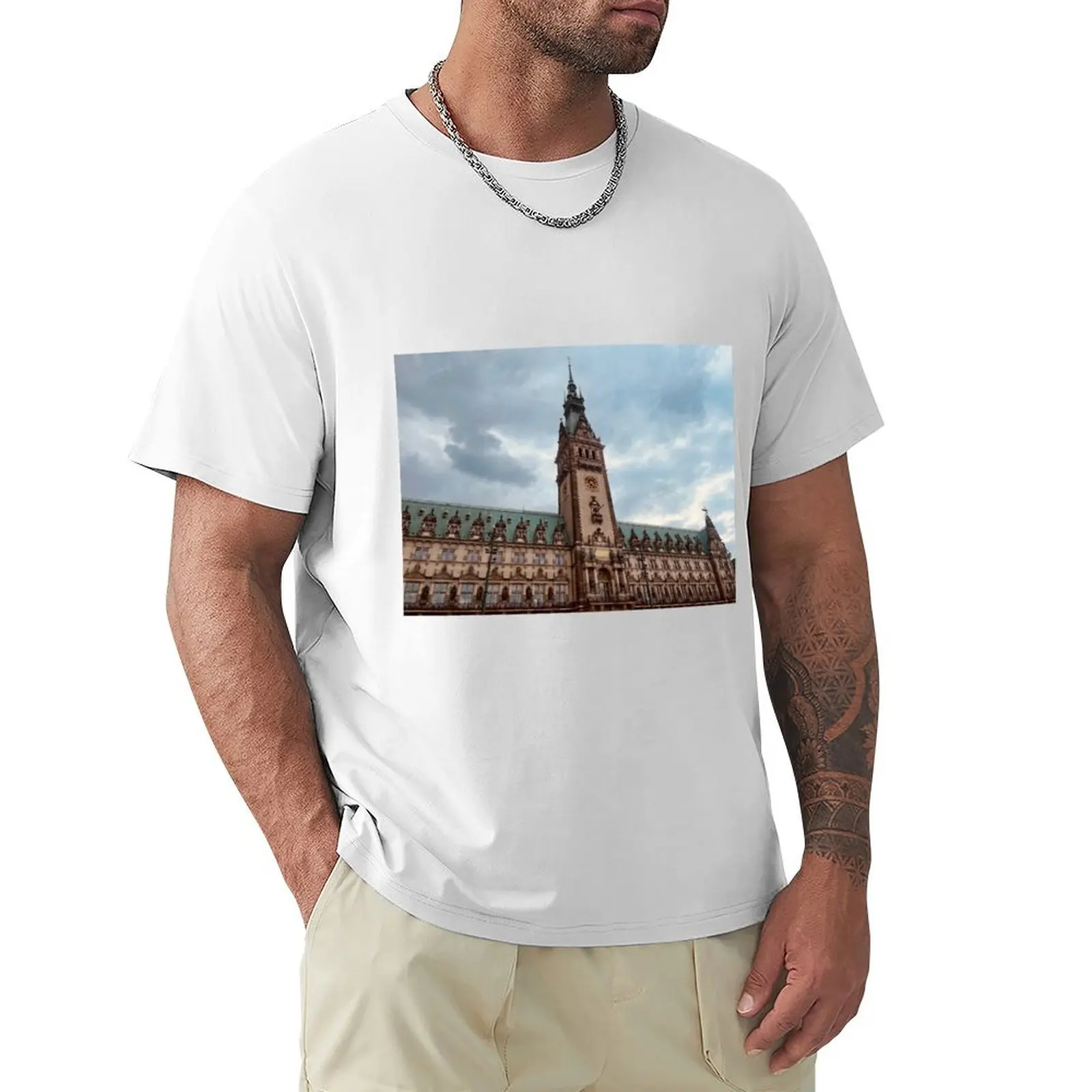 

Hamburg Germany, Deutschland Travel photo T-Shirt anime korean fashion plain mens graphic t-shirts anime