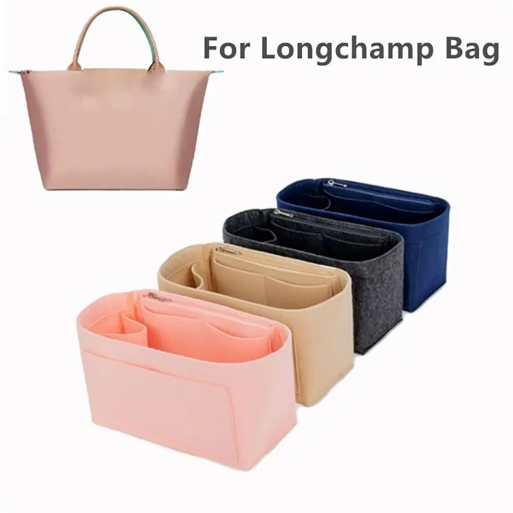 Dustproof Felt Liner for Longchamp Bag Felt Insert Liner Purse Organiser Pouch Handbag Tote Internal Organizer Bag with Pockets image 6
