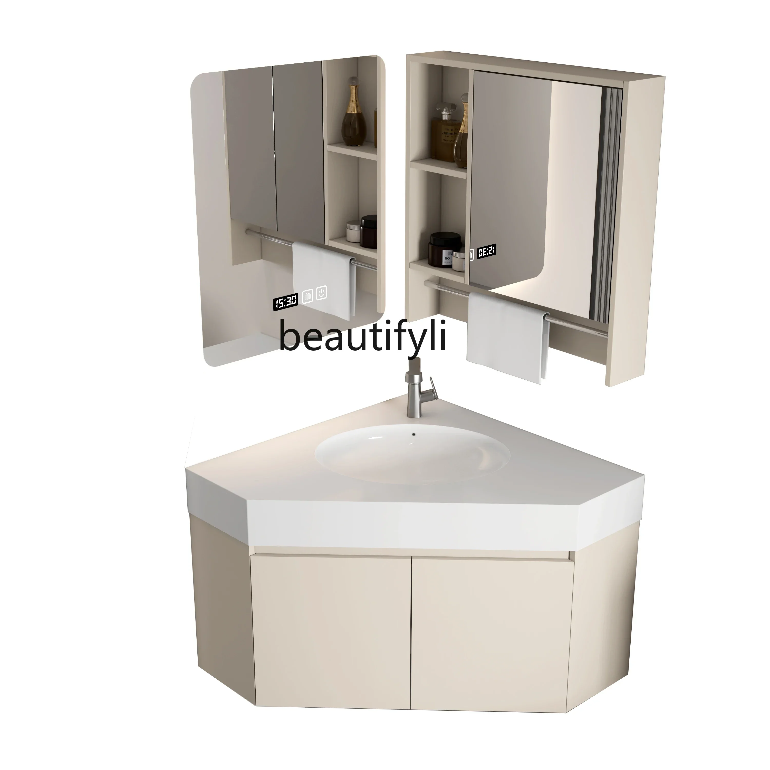 

Bathroom Extension Bathroom Cabinet Triangle Sink Table Corner Wash Basin Corner Cabinet