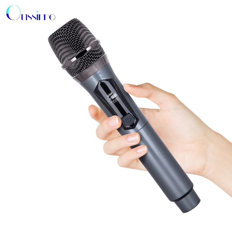 Micrófono inalámbrico para Karaoke, accesorio Profesional de mano, recargable, VHF, ideal para ir a la Iglesia, cantar, ir de fiesta O al aire