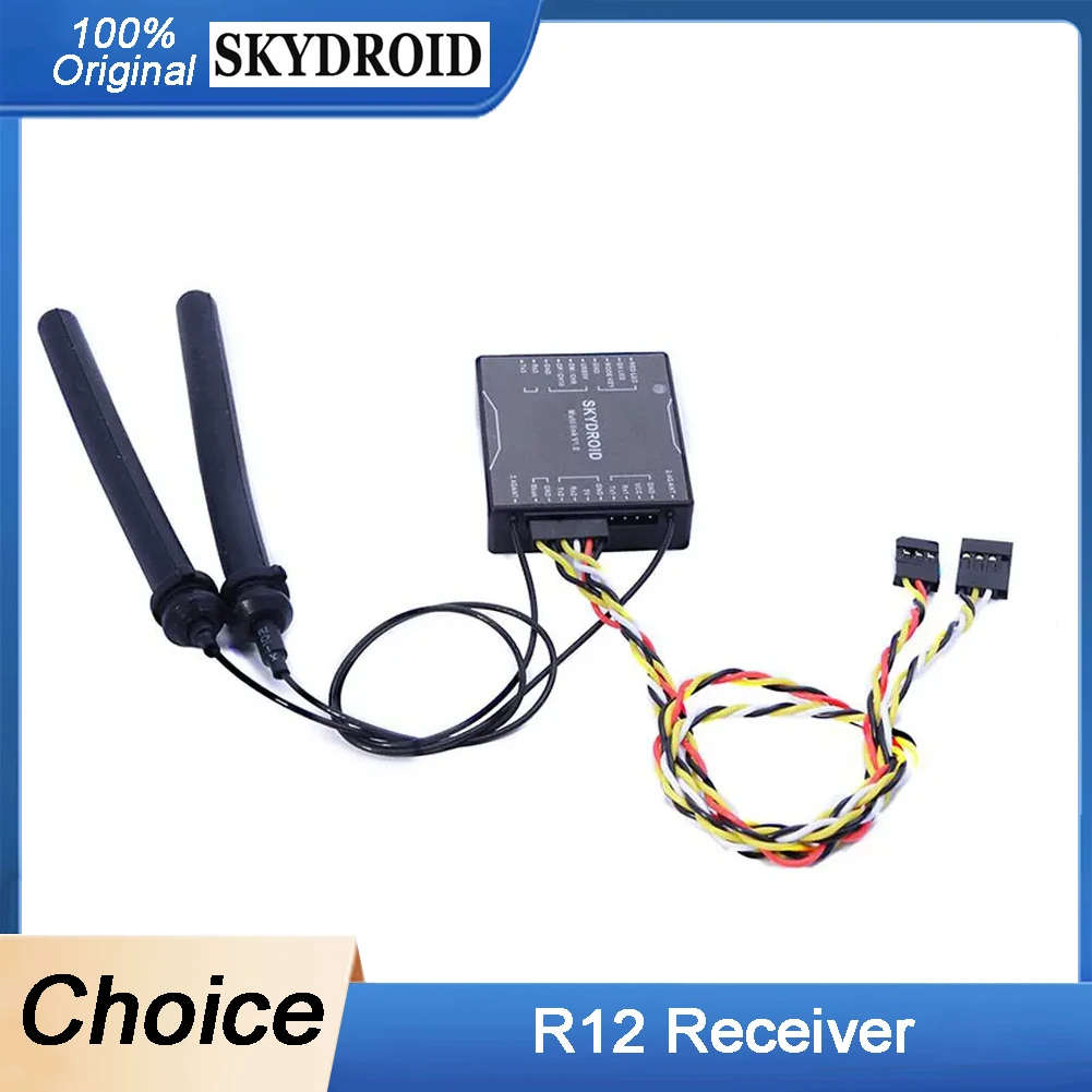 

Приемник Skydroid R12 RX/SG12-RX Приемник дистанционного управления T12 для радиопередатчика T12 Аксессуары для дронов для защиты растений