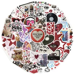 50/100PCS Downtown Y2K Girls Stickers Trendy Guitar Suitcase Phone Case Laptop Decoration Waterproof Stickers