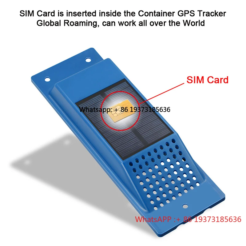 VJOY 4 سنوات حامل بواسطة لوحة طاقة شمسية TK411S حاوية نظام تتبع GPS مستشعر الباب مع حاوية SIM 4G لتحديد المواقع المقتفي #4