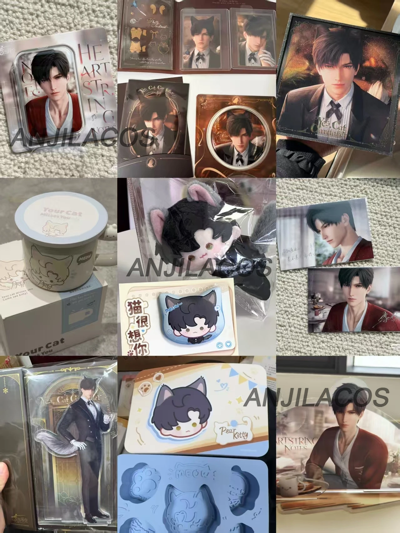 

In Stock [Official Merchandise] Love and Deepspace Zayne Yes Cat Caretaker Postcard Acrylic Stand Shikishi Mug Badge Photo Card