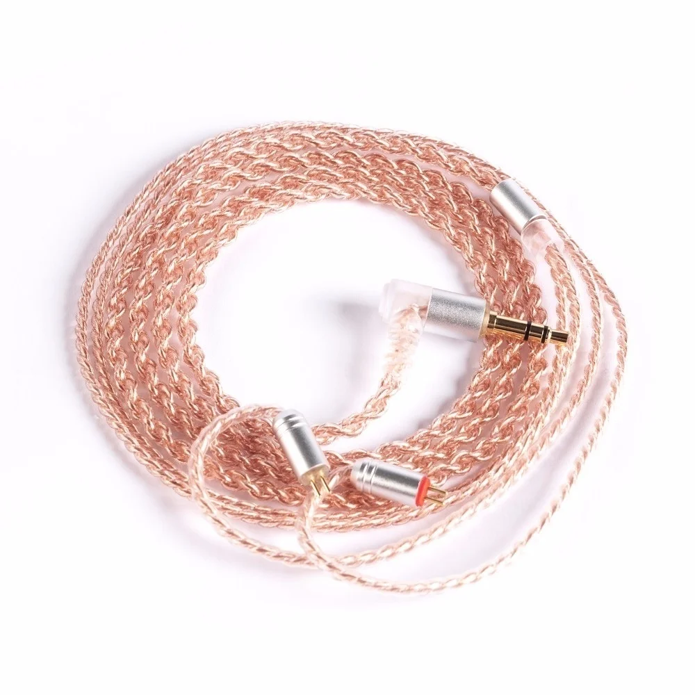 Kbear 4-adriges Kupfer-Upgrade-Kopfhörer kabel 2-poliger/qdc/mmcx/tfz-Ohrhörer anschluss für kbear kb06 kz zsn pro Kopfhörer-Hifi-Headset – Detail 7