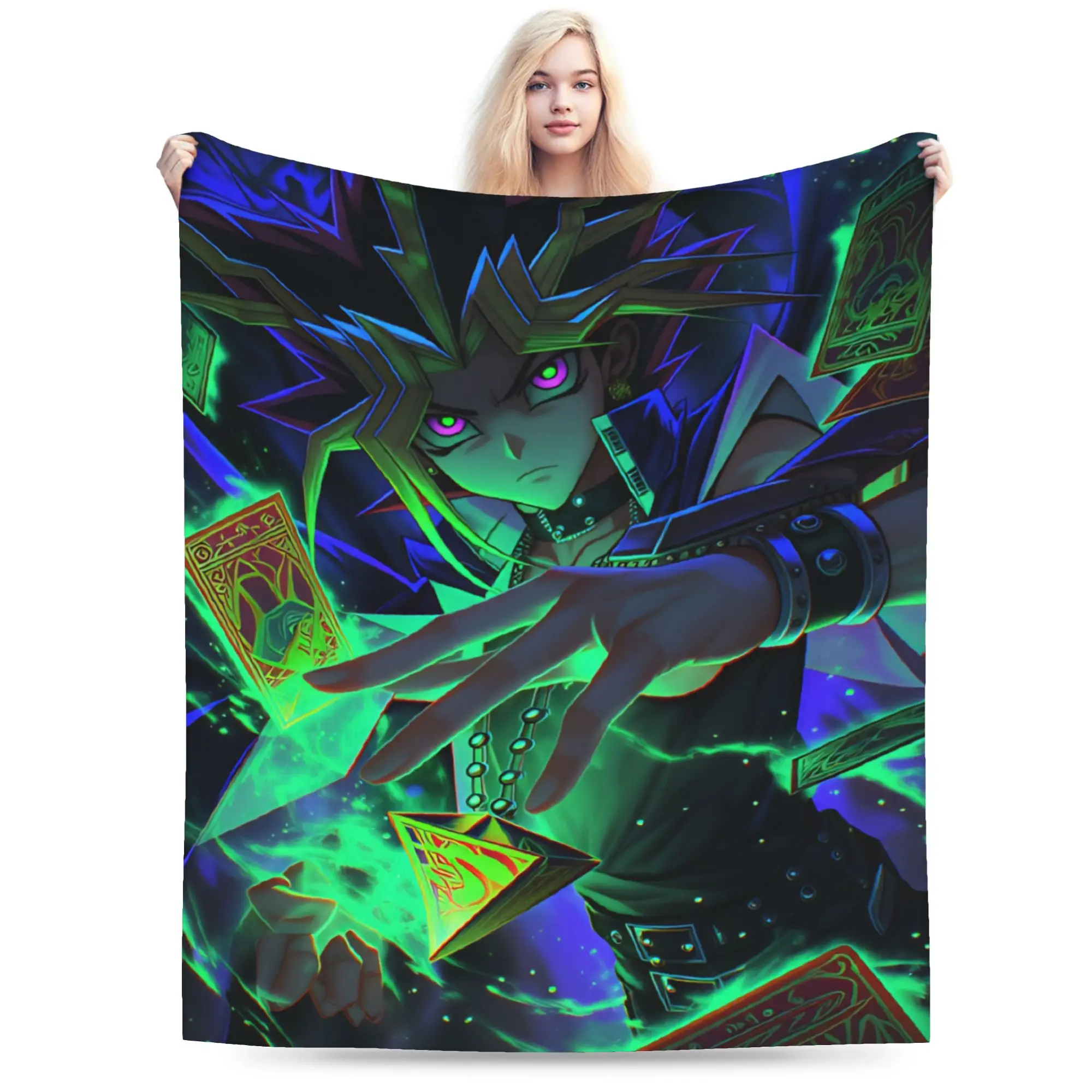 Yu Gi Oh Cards Blanket Quality Soft  Throw Blanket Autumn Girls Boys Couch Bed Aesthetic Bedspread