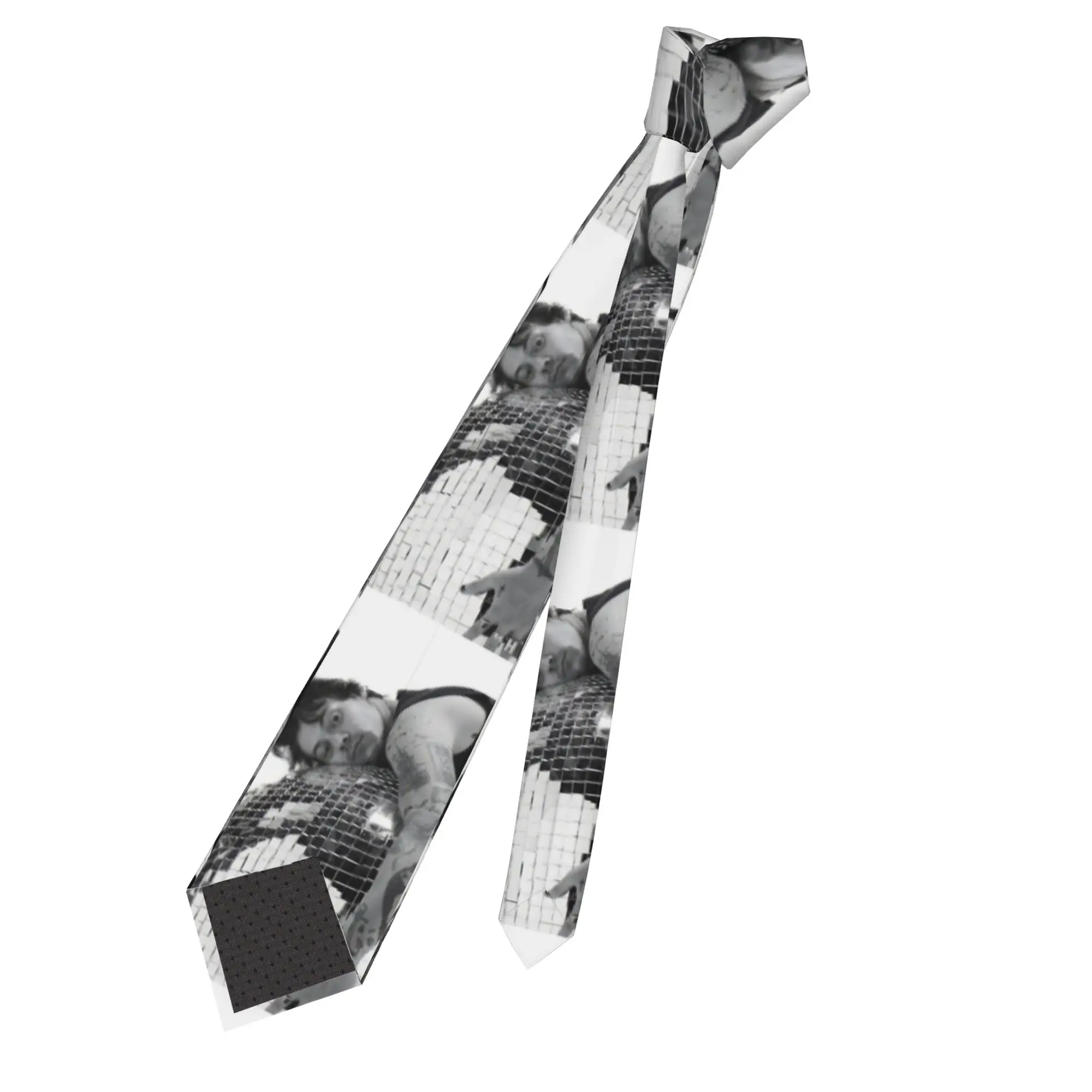 Kiss All The Time Album Neckties Narrow Harrys Styles Neck Tie for Men Daily Wear Gravatas Wedding Accessories  Cosplay Props