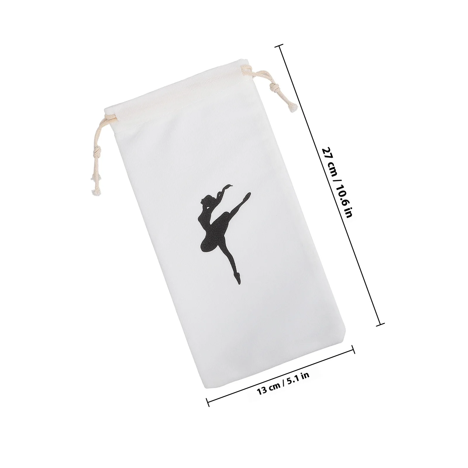 3 قطع من أكياس الباليه خفيفة الوزن ومقاومة للاهتراء، تصميم برباط لأحذية الرقص، أكياس تخزين لإكسسوارات الباليه قابلة للغسل #3