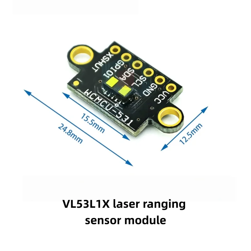 VL53L1X laser ranging sensor module, TOF (Time of Flight) ranging, 4-meter ranging
