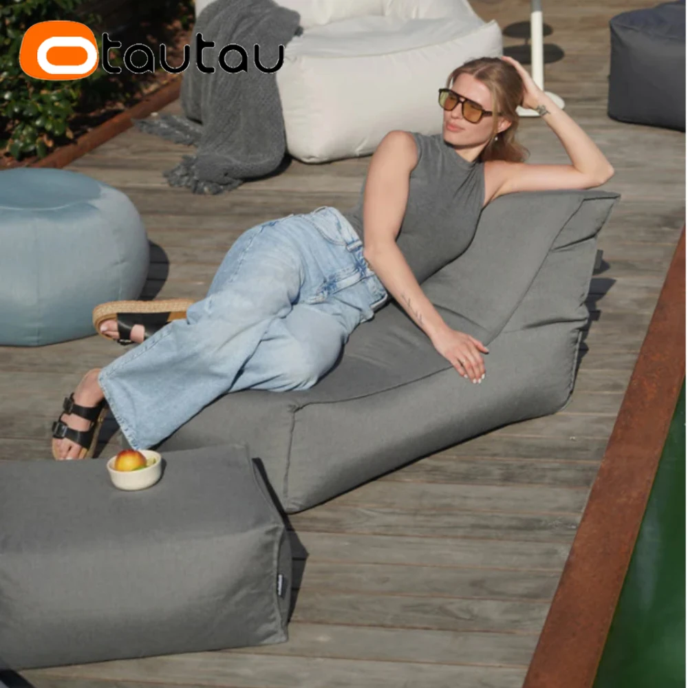 OTAUTAU Outdoor Oxford Bean Bag Cover Swim Pool Float Lounger Beach Club Pouf SF505【No Filler!You Need To Fill It By Yourself!】 view 5
