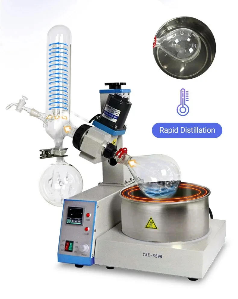 

Lab Evaporator 1L Rotary Vacuum Automatic Lifting Digital Controller Rotovapor