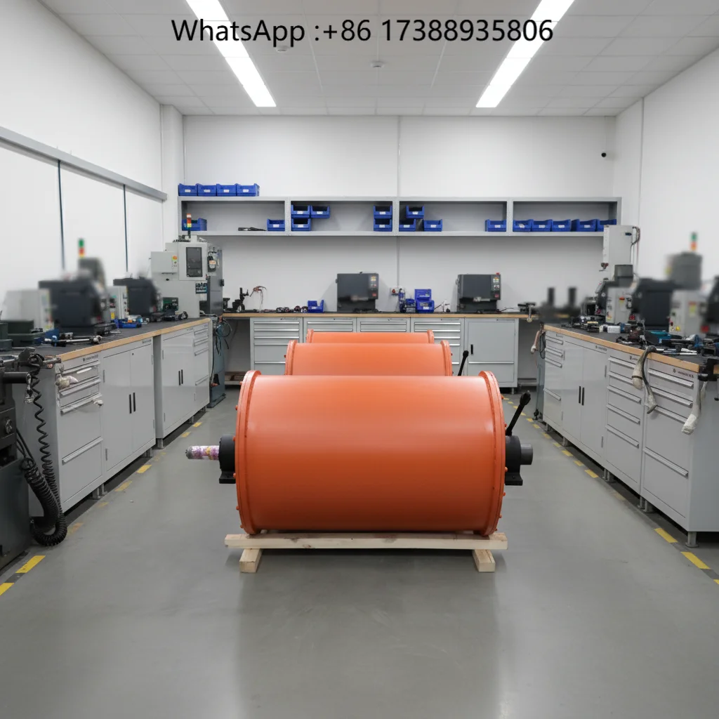 Customized Industrial Permanent Magnetic Rotary Drum with Motor High Rigidity 220V/380V for Industry
