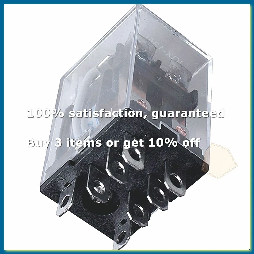 JQX-13F LY2 AC 24V Coil 8-Pin DPDT Red LED Electromagnetic Relay