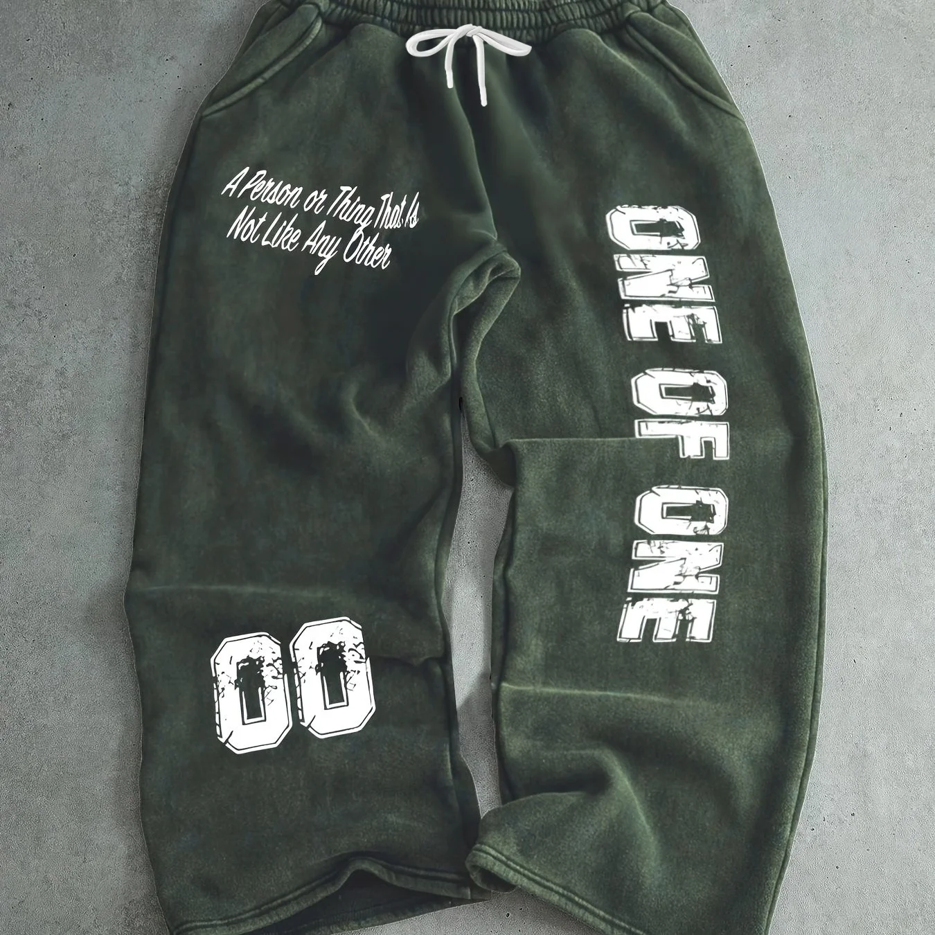 2026 Men's Kids Retro Letter Shaped Drawstring Casual Pocket Long Pants Printed Casual  Suitable for Outdoor Sports