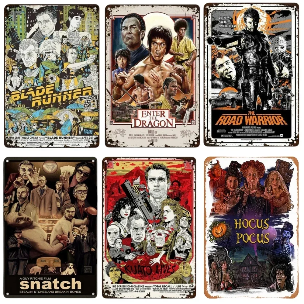 Metal Tin Sign Poster Classic Video Game Film Poster Metal Plaque Decor Bar Club Home Wall Signs Decorative Iron Plate Painting