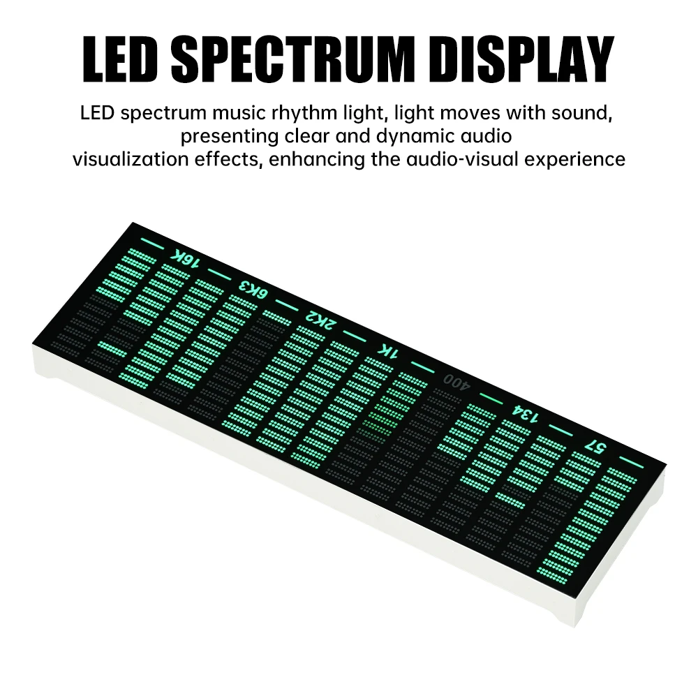 Multimodus-Sprachsteuerung Musik-Spektrum LED Rhythmus-Analyse-Lichtanzeige Audio-Pegelanzeige VU-Meter Atmosphärenlampe – Detail 8