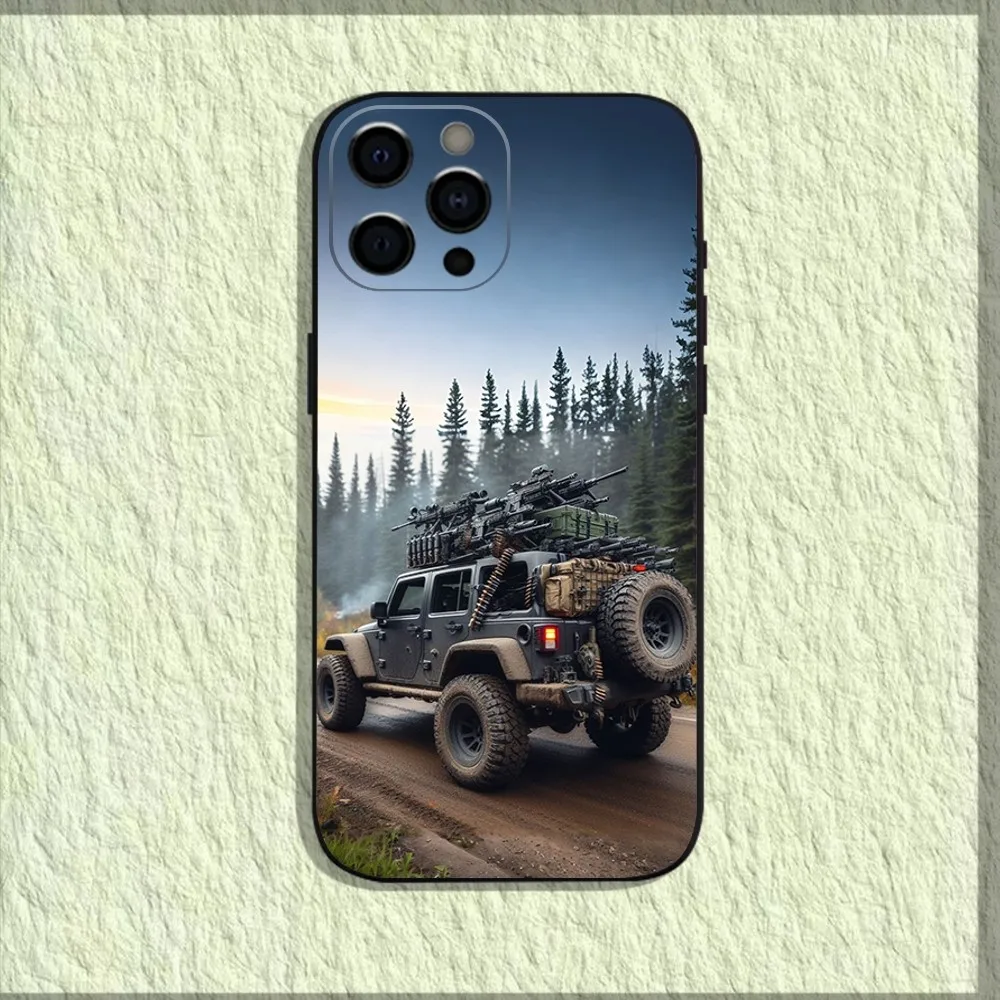 CAR Jeeps-S off-road SUV Phone Case For iPhone 16,15,14,13,12,11,Pro,X,XS,Max,XR,Plus,Mini Soft Black Cover