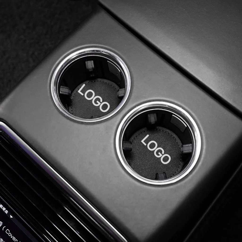 

Противоскользящая автомобильная подставка для чашки с водой, замшевая накладка, универсальная защитная накладка для чашки с водой с центральным управлением, автомобильные аксессуары