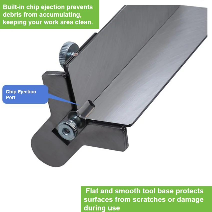 Multifunctional Edge Trimmer and Chamfering Tool, Stainless Steel Edge Band Cutter with Replaceable Alloy Blade for Woodworking