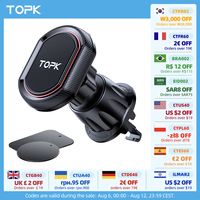 TOPK Magnetic Car Phone Holder,Upgraded N52 Super Strong Magnetic Cell Phone Mount for Car Air Vent Compatible with All Phones