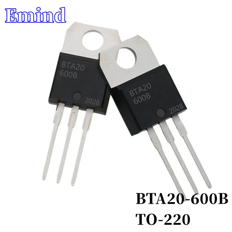 20/50/100/200/500Pcs BTA20-600B BTA20 Triac 20A/600V TO-220 DIP Thyristor Large Chip