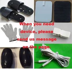 Analizzatore di terapia quantistica massaggiatore cuscinetti per pantofole rotoli per mani clip per orecchie guanti per elettrodi per decine digitali terapia macchina FreeShip