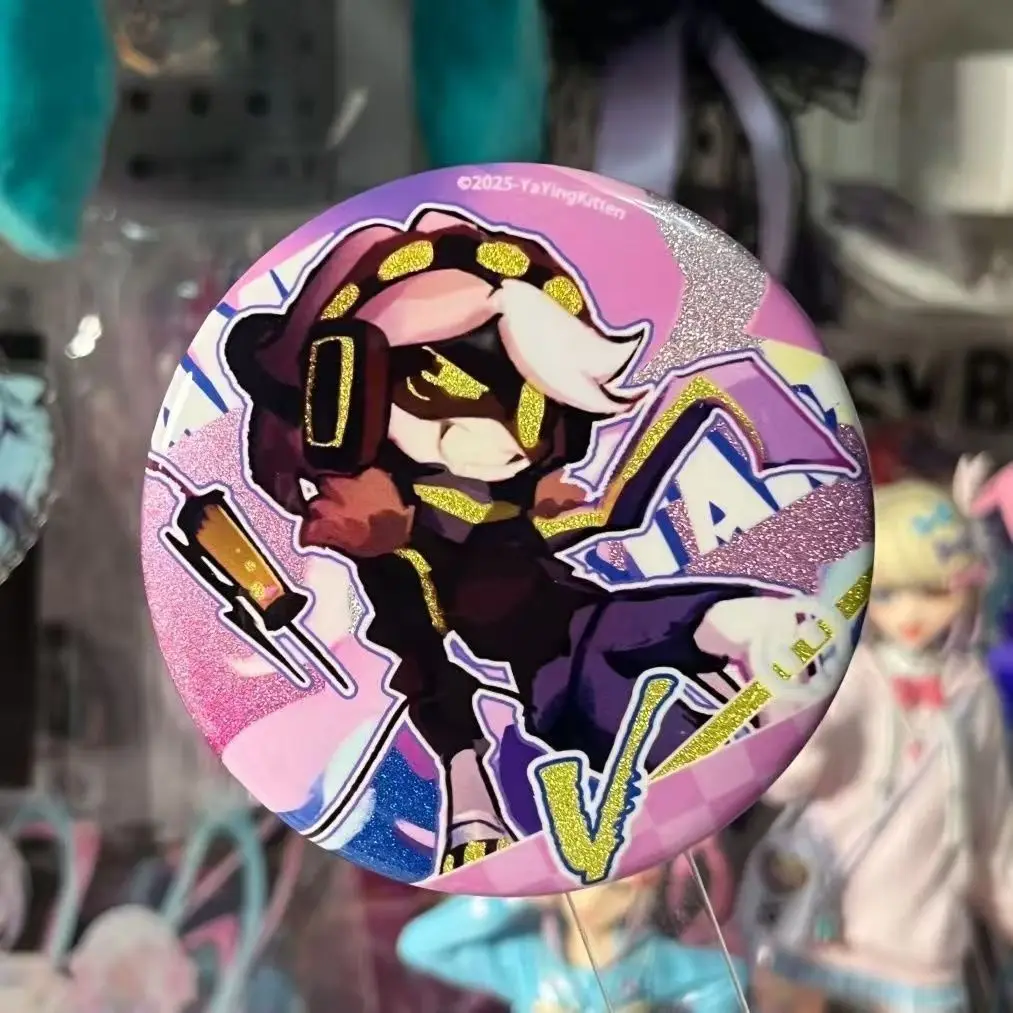 머더 드론즈 캐릭터 틴플레이트 배지 우지 엔 비 제이 싱 애니메이션 만화 원형 브로치 백팩 의류 핀