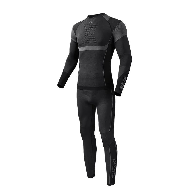 Imagen 5: Otoño esquí ropa de secado rápido deportes al aire libre función de ciclismo compresión absorbente de sudor conjunto de ropa interior térmica sin costuras