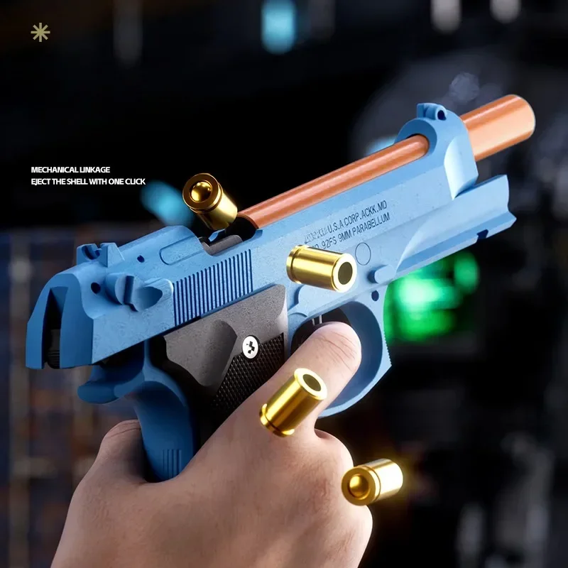 Sig17 Throwing Shell Toy Gun With Target Laser M9a3 Soft Bullet Airsoft Pistol Outdoor Sports CS Game Weaponfor Children Gift