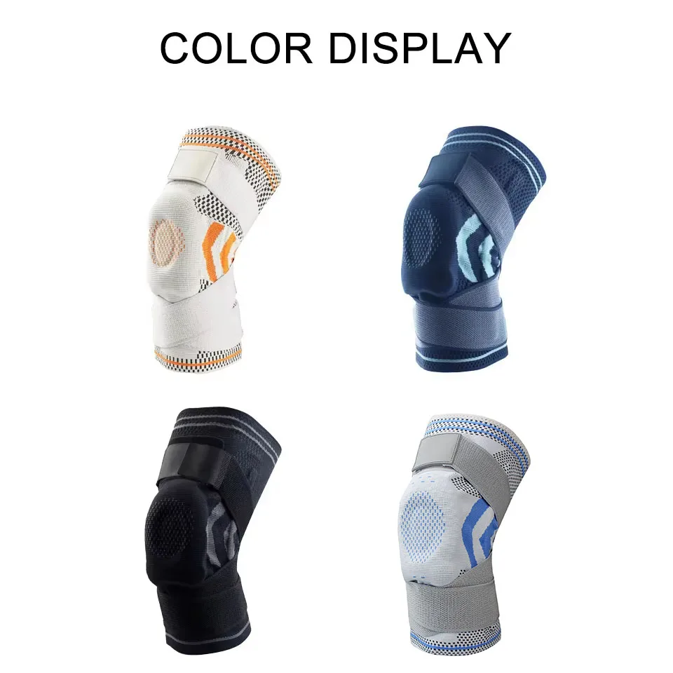 1Pcs Professional Knee Brace Compression Knee Sleeve with Patella Gel Pad&Side Stabilizers Knee Support Bandage for Pain Relief