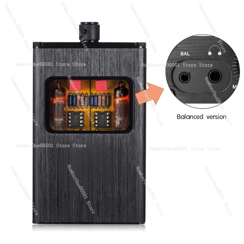 

B4X Портативный ламповый усилитель для наушников Сбалансированный двухклапанный перезаряжаемый Hi-Fi аудиоусилитель