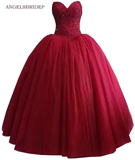 Sweetheart Ball Gown Quinceanera Dresses Sweet 16 Dress Fashion Applique Beaed Formal Masquerade Party Gowns