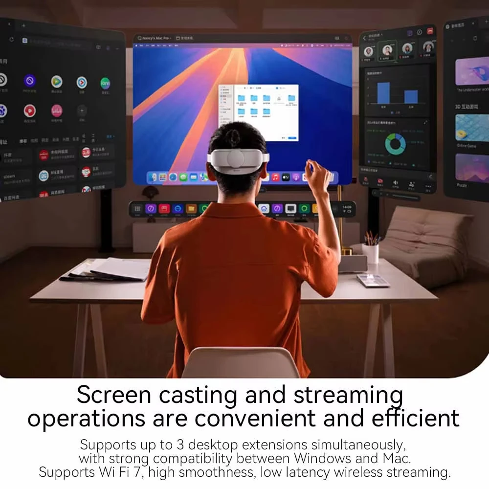 PICO 4 Ultra 256GB MR VR نظارات لعبة البث المتقدمة الكل في واحد سماعة الواقع الافتراضي نظارات ذكية مع جهاز تعقب الحركة