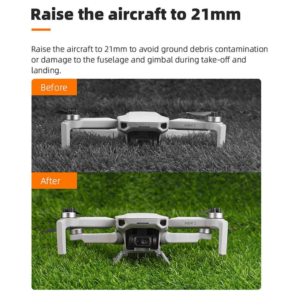 BRDRC Landing Gear for DJI Mini 4K/Mavic Mini2/Mini SE Lightweight Extender Long Leg Foot Stand Expansion Protector Accessories - Image 4