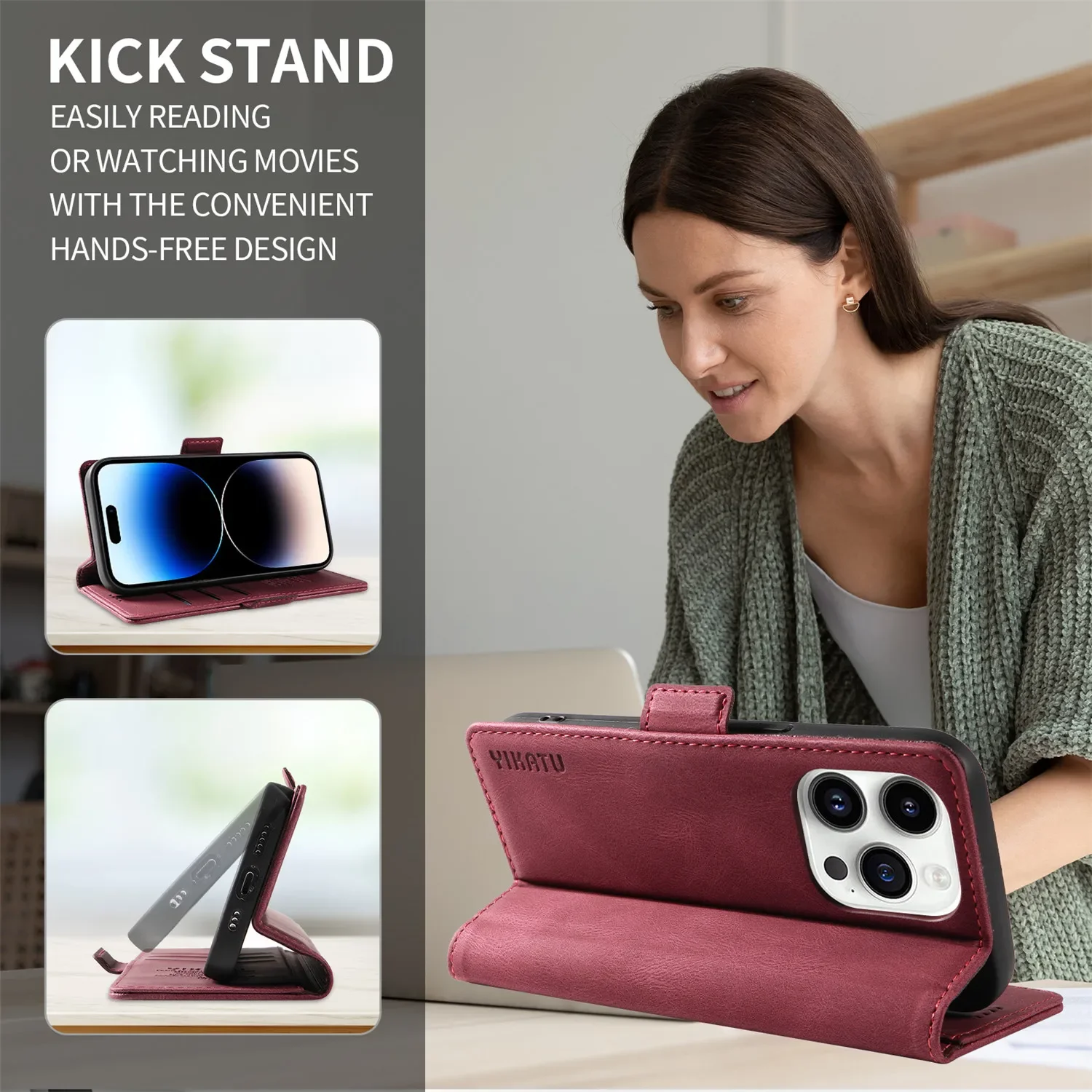 샤오미 포코 F7 F3 F4 F6 GT F5 Pro X7 X6 X5 X4 X3 NFC M3 M4 M5 M6 M7 Pro용 마그네틱 가죽 플립 케이스 지갑형 폰 가방 커버