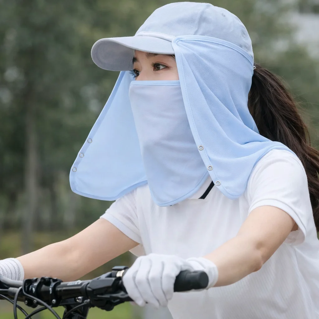 

Тонкая однотонная маска из ледяного шелка для защиты от солнца, быстросохнущий шарф, велосипедный шарф, защита для шеи, шаль, маска для лица, для садоводства
