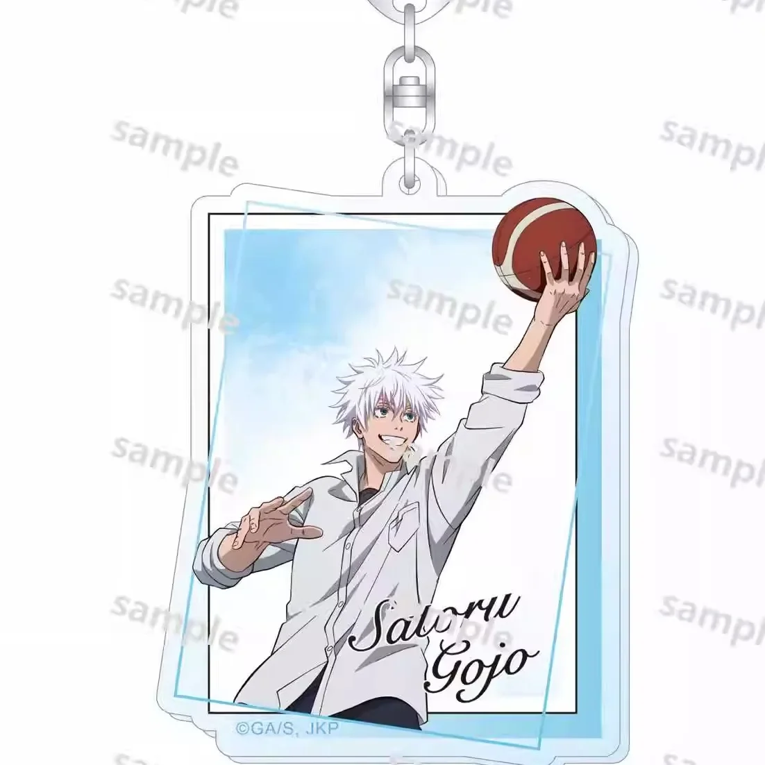 

Anime Jujutsu Kaisen Satoru Gojo Geto Suguru Ieiri Shoko Cosplay Acrylic keychain basketball ver. Ambitus Gift