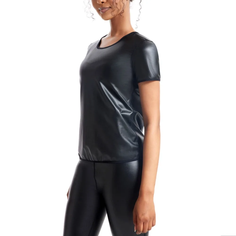 Slimming Short Sleeve Shapewear Top - High Elasticity Seamless Design for Layering & Outerwear | Chest Support