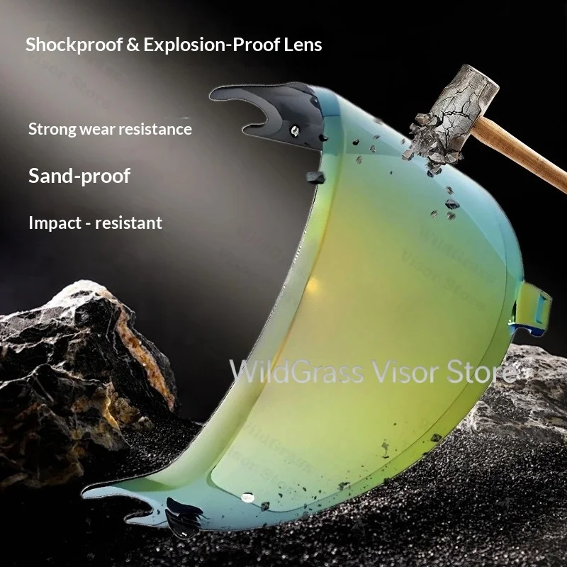 Motorcycle Helmet Lens for SHARK SPARTAN GT/GT PRO/SPARTAN RS Helmet Visor Change Color Shield Glass Helmet Anti Fog Sticker