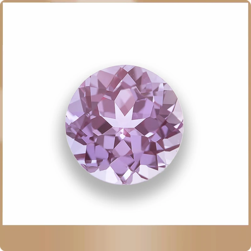

Lab Grown Alexandrite Stone Round Shape Purple Color Charms Beads Selectable AGL Certificate for Diy Jewelry Making Materials
