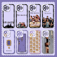 Funny The Friends TV SHOW Phone Case For iPhone 16 15 14 13 12 11 Mini Pro Max X XR XSMax 7 8 Plus SE20 Transparent Cover